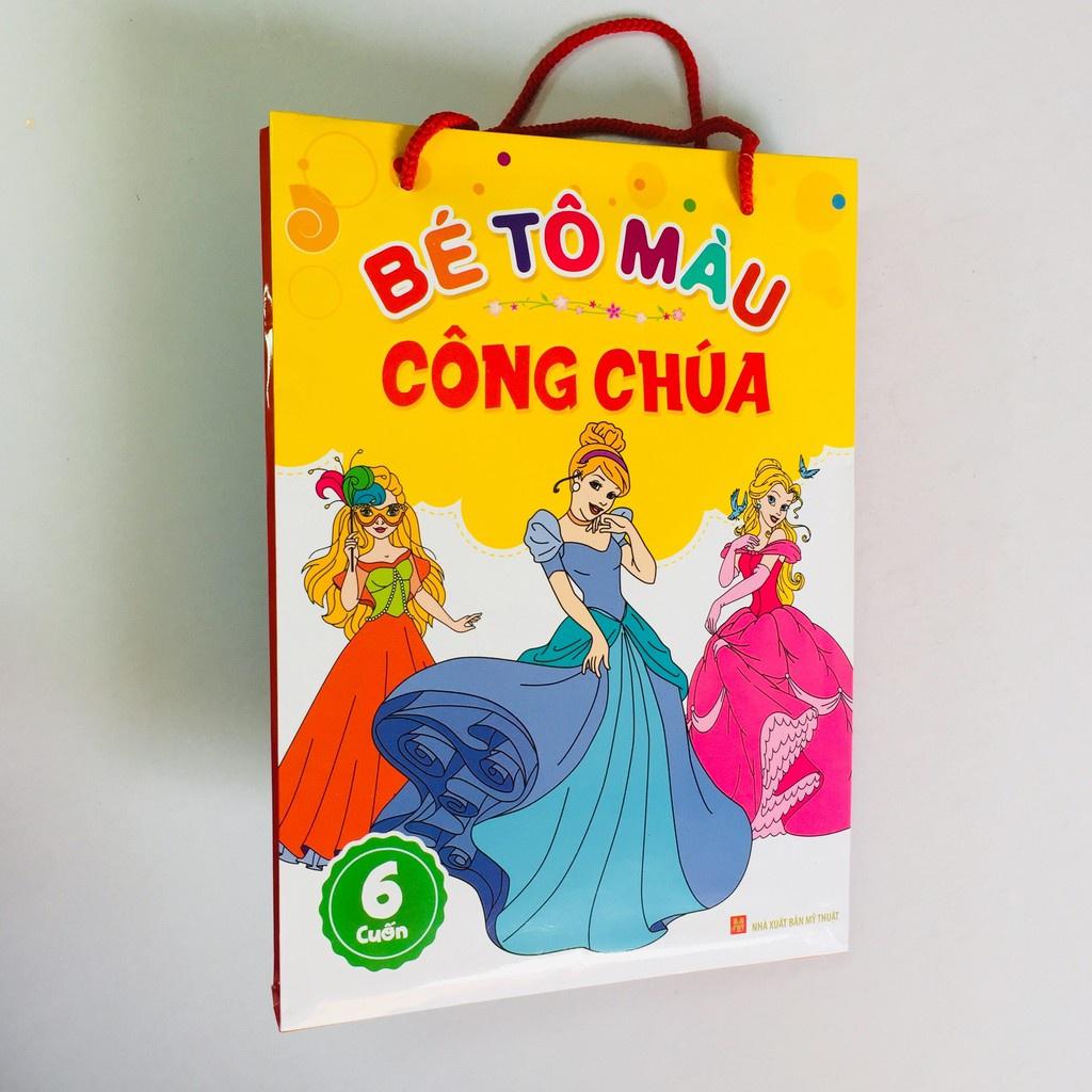 Sách: Túi Bé Tô Màu Công Chúa ( 6 Cuốn ) - TSMN