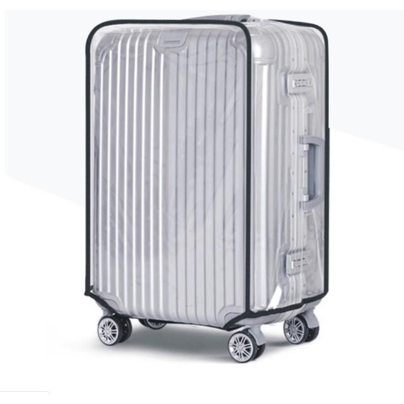 Trùm vali Bằng nhựa Trong suốt có Viền size 18-20-24-26-28-30 inch K501 {CHỐNG NƯỚC}