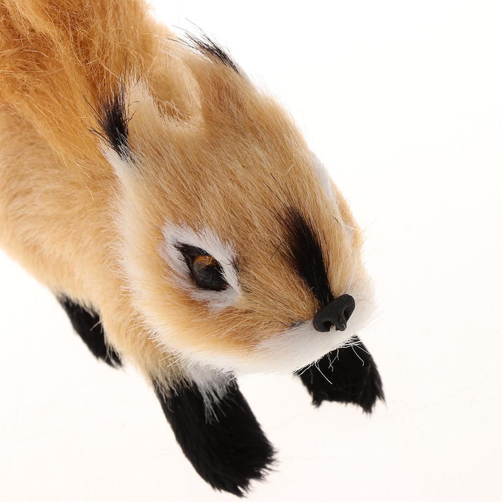 2X Simulation Animal Squirrel Figure Soft Plush Toy for Home Decoration