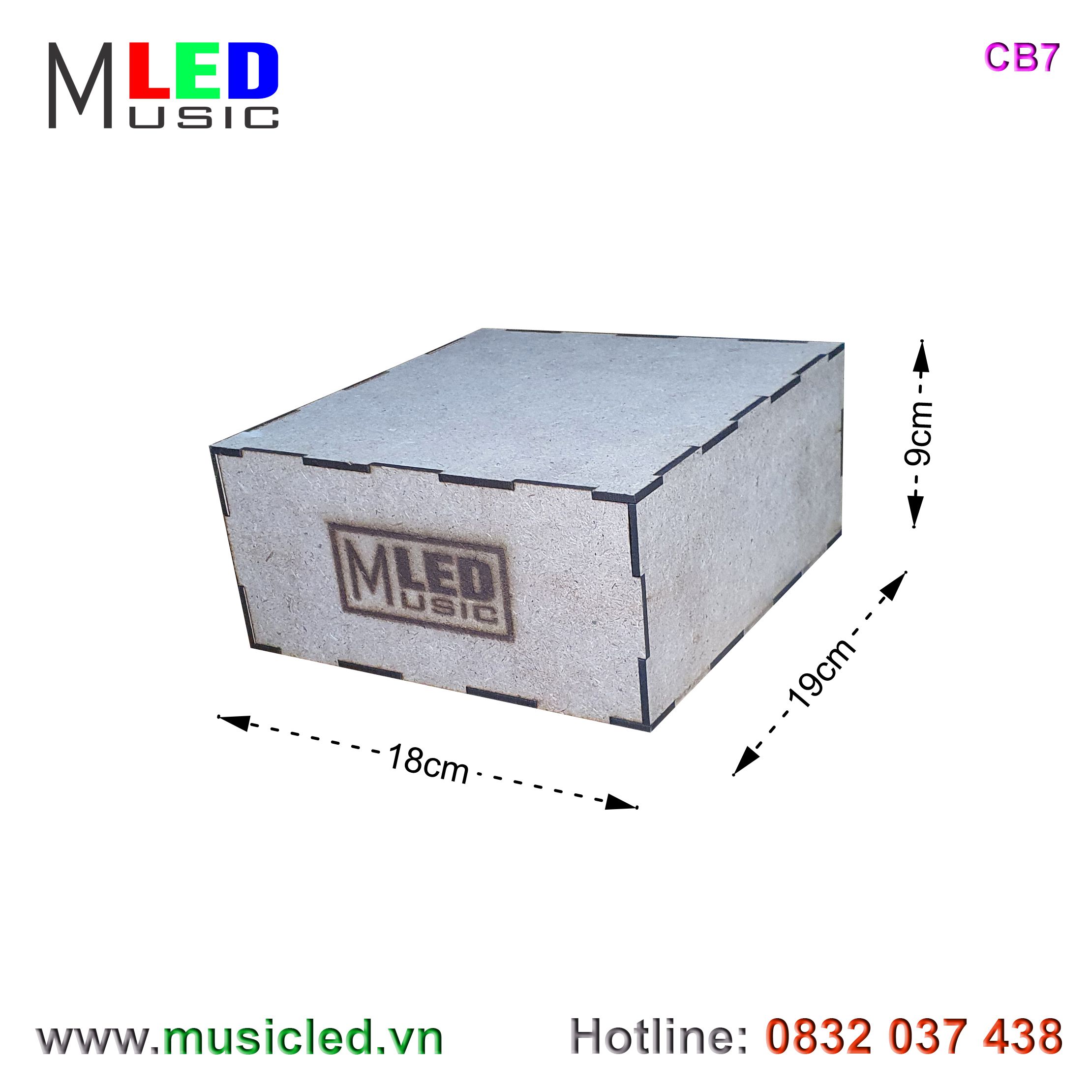 Hộp điều khiển dàn đèn Music LED nháy theo tần số nhạc 7 cột