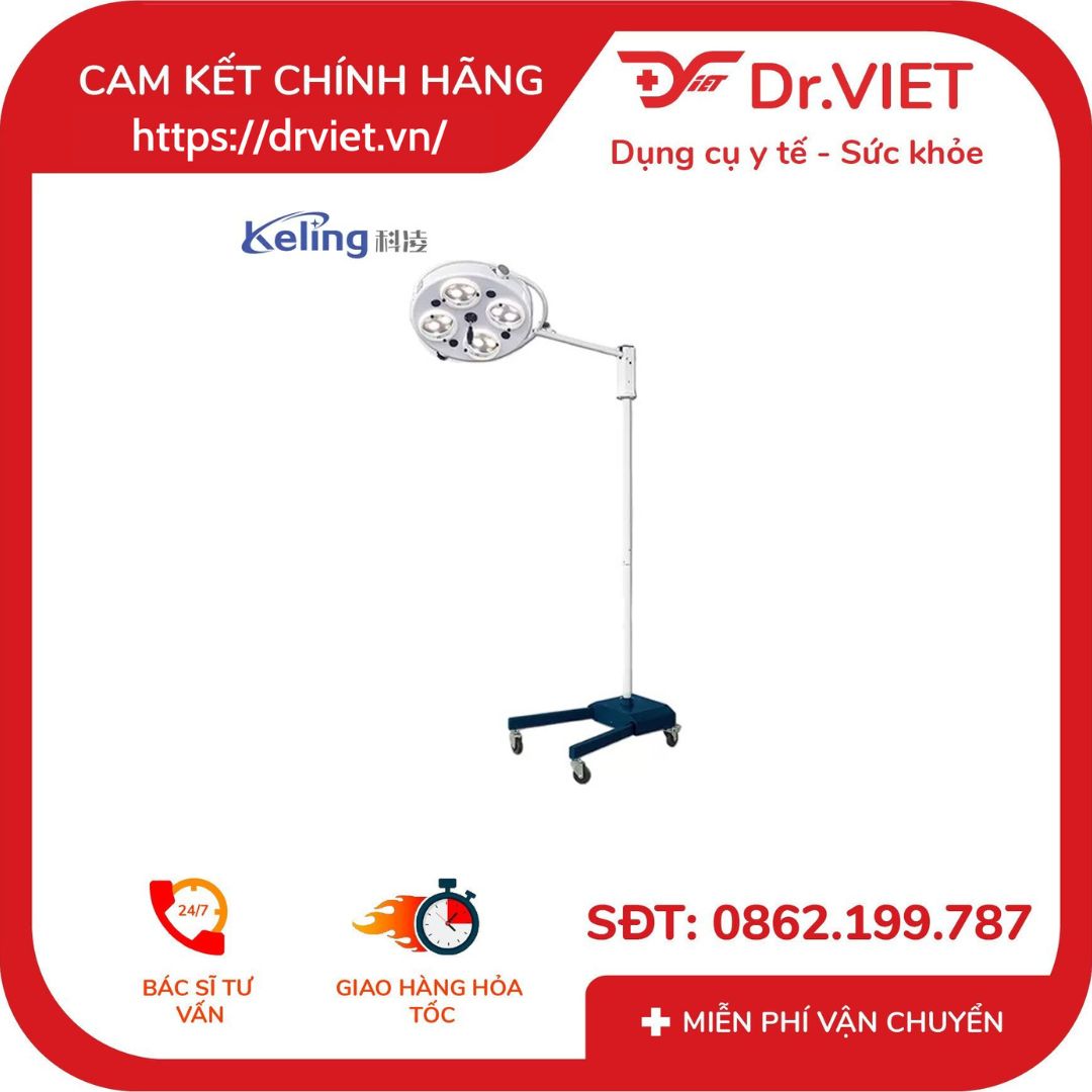 Đèn tiểu phẩu di động 4 bóng LED KL04.L.I LED