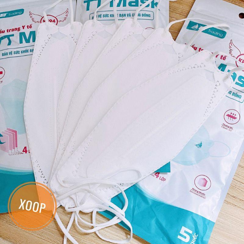 Set 10c Khẩu trang y tế 4D cao cấp kháng khuẩn KF94 ôm sát mặt lọc bụi bẩn - Khẩu trang 4D 4 lớp chính hãng