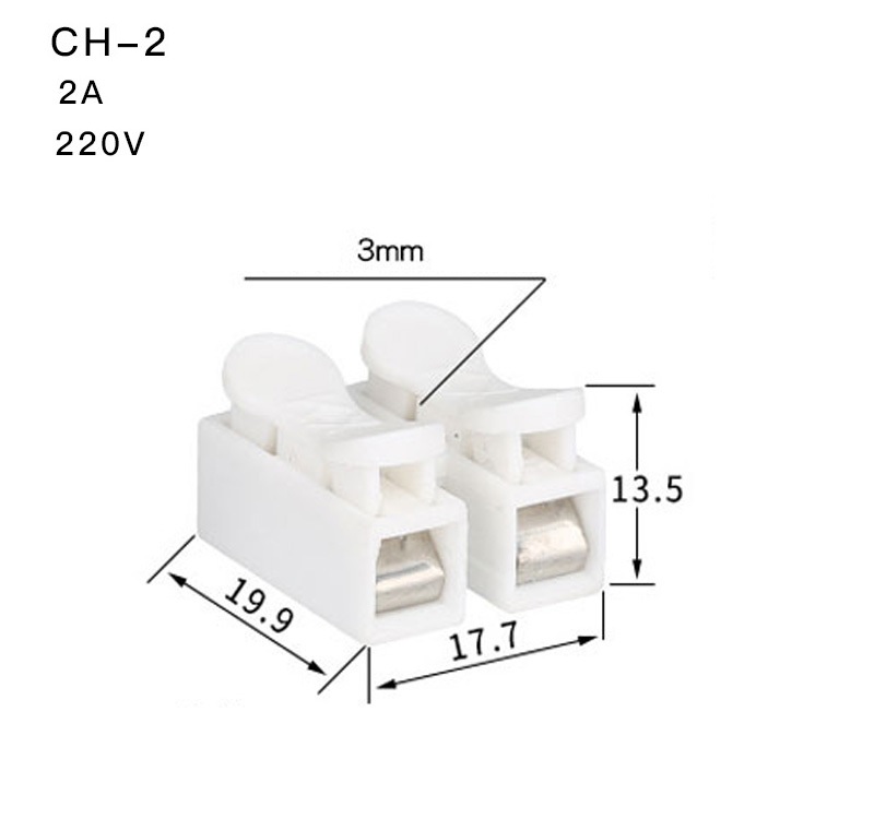 Cút nối dây điện, kẹp nối nhanh dây đôi CH-2, 3 dây CH-3