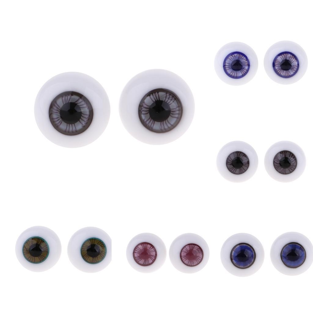 14mm Glass Eyeballs Eyes for BJD Doll Toy Outfit Accessories DIY Craft