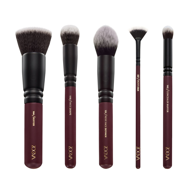 Bộ Cọ Trang Điểm ZOEVA Chuyên Nghiệp 10 Cây OPULENCE BRUSH SET Cực Mềm Mại Sang Trọng Túi Đựng Dây Khóa Kim Loại ( Đỏ )+ Tặng kèm 1 miếng rửa cọ Brush egg