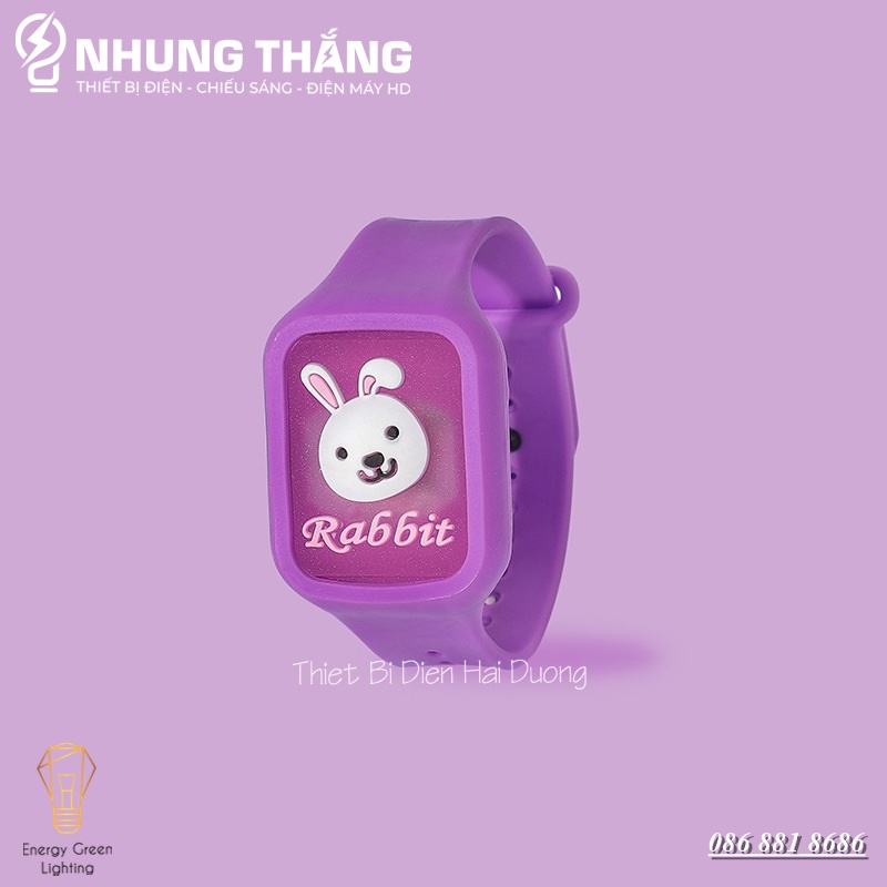 Đồng Hồ Tinh Dầu Đuổi Muỗi Có Đèn – Vòng Đeo Tay Đuổi Muỗi Tinh Dầu Thực Vật Phát Sáng - Màu Random - Có Video