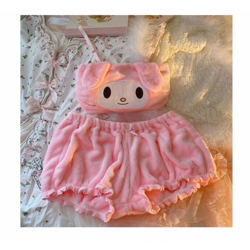 Set Đồ ngủ Cinnamoroll, Melody và Kuromi vừa dễ thương vừa sexy GIAO HOẢ TỐC HCM