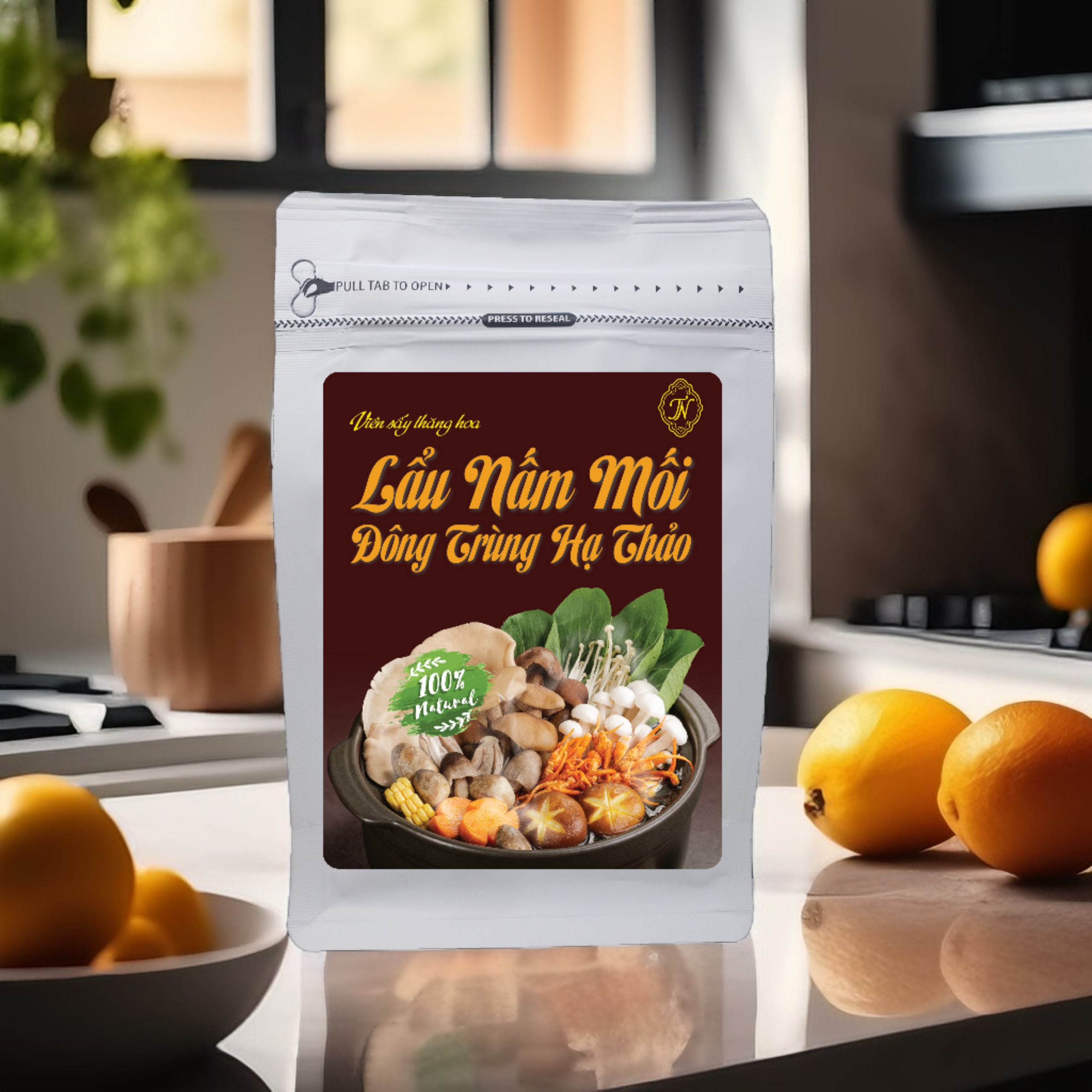 [COMBO] Set Đông Trùng Hạ Thảo Nhân Sâm (60g) + Lẩu Nấm Mối Đông Trùng Hạ Thảo