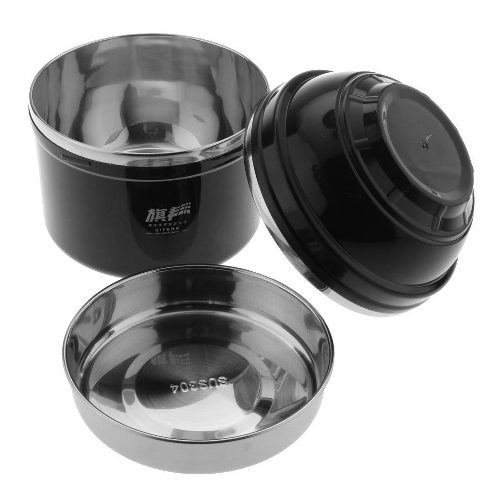 Stainless Steel Double Wall Thermal Bento Lunch Box Noodle Bowl 1200ML Pink