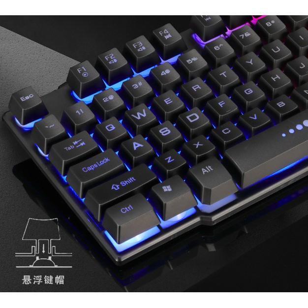 Bộ Bàn Phím Giả Cơ Chuyên Game Và Chuột gaming Led 7 màu Divipard GMK-50