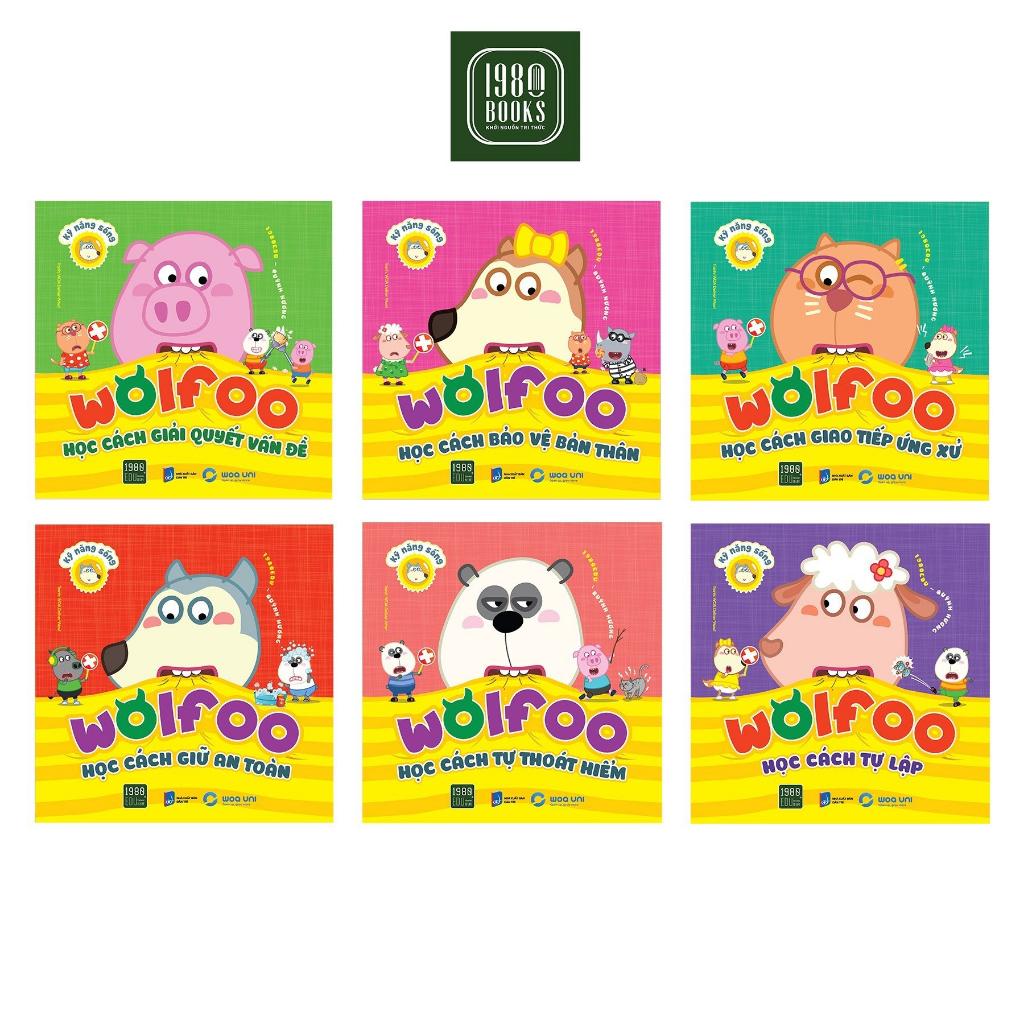 Combo 6 Cuốn Wolfoo Học Kỹ Năng Sống - Bản Quyền