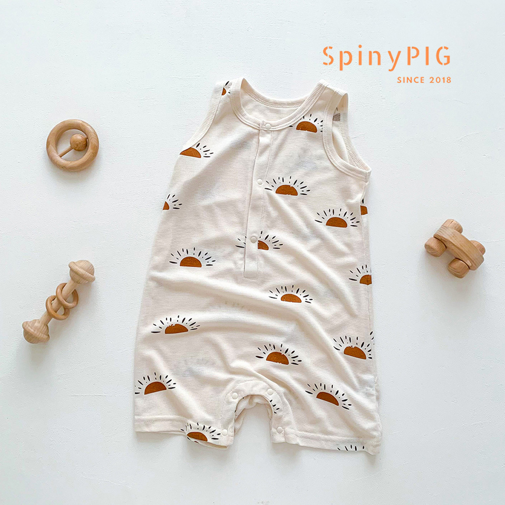 Bộ body cho bé sơ sinh 0-3 tuổi body đùi vải Waffle cao cấp mềm mát cho bé trai bé gái mùa hè