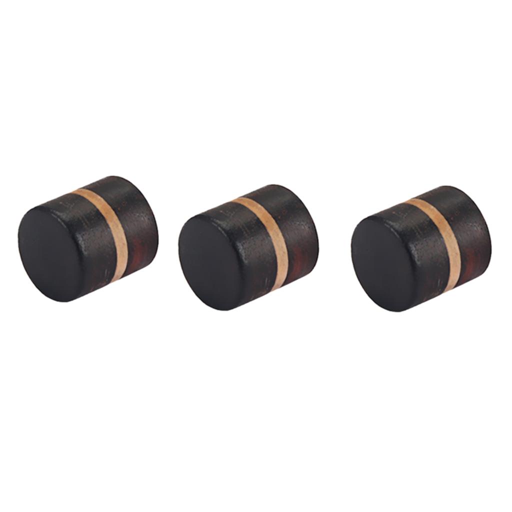 Sunnimix 3 Miếng Gỗ Hồng Sắc Guitar Tập Màu Nút Điều Khiển Nút Bấm