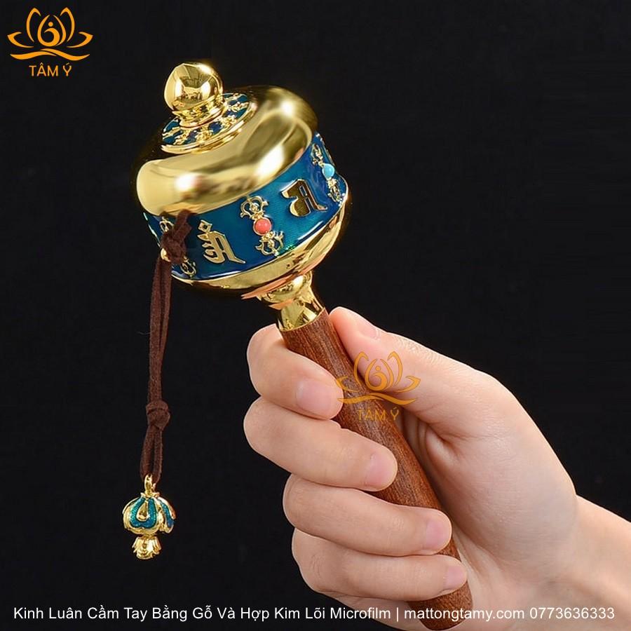 |Mẫu mới| Kinh Luân Cầm Tay Bằng Hợp Kim Cao Cấp và Gỗ Quý