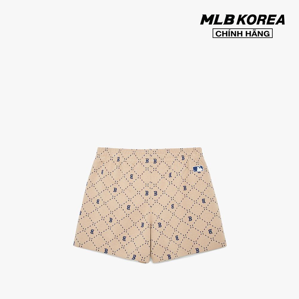 MLB - Quần shorts ngắn nữ lưng thun Dia Monogram All Over 4 In 3FSPM0133