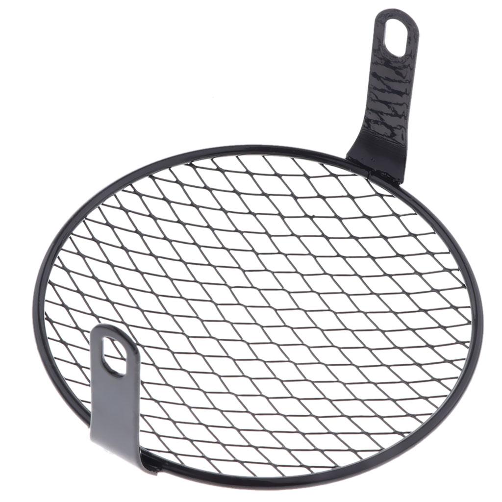 Metal Motorcycle Headlight Grille Cover Retro Grill Cover, Metal Headlamp Mounting Hardware for Honda GN125 CG125