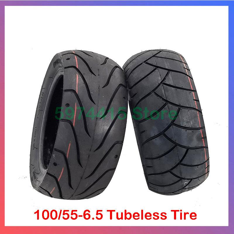 100/55-6,5 lốp không săm 90/65-6,5 100/65-6.5 lốp chân không chống mài mòn dày với van không khí cho xe tay ga điện Color: B 100 55-6.5