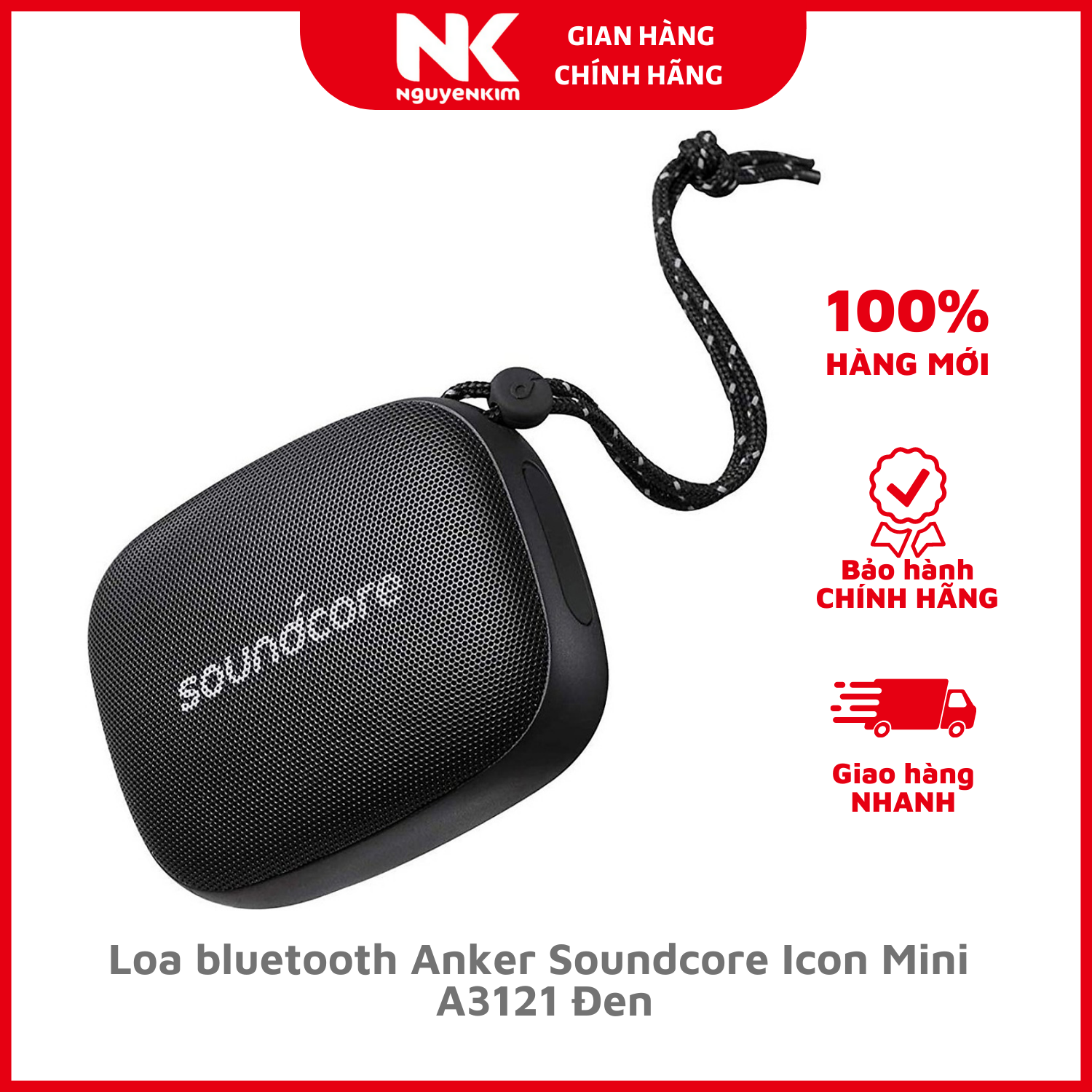 Loa bluetooth Anker Soundcore Icon Mini A3121 Đen - Hàng Chính Hãng