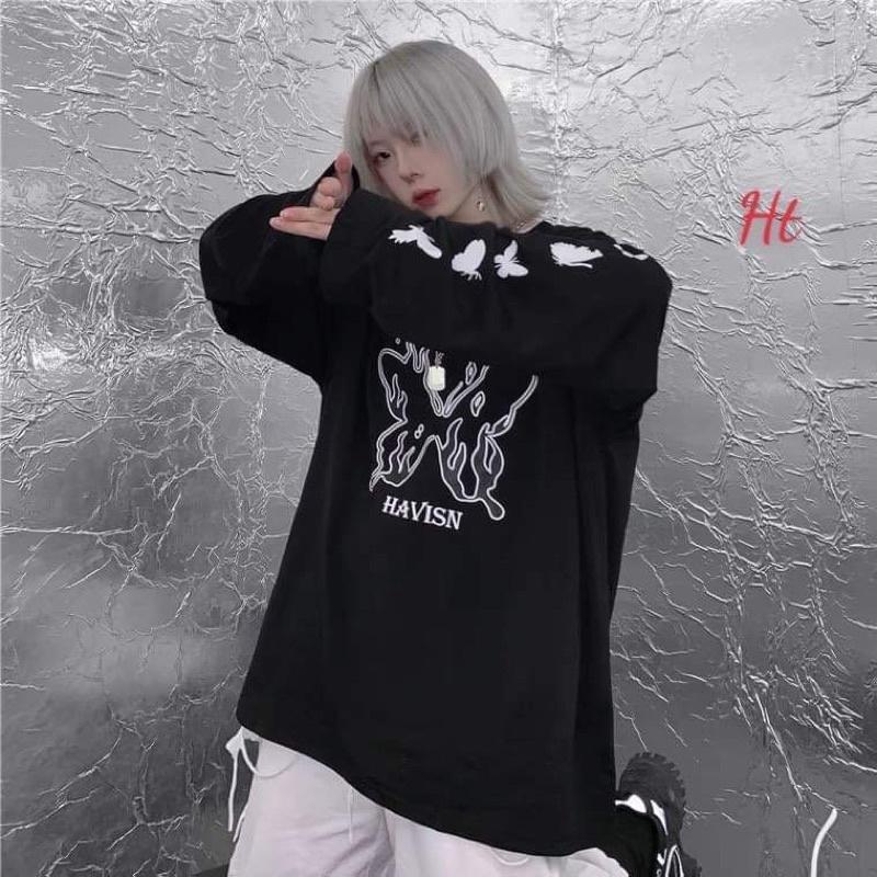 Áo thun dài tay bướm Havi da cá H2