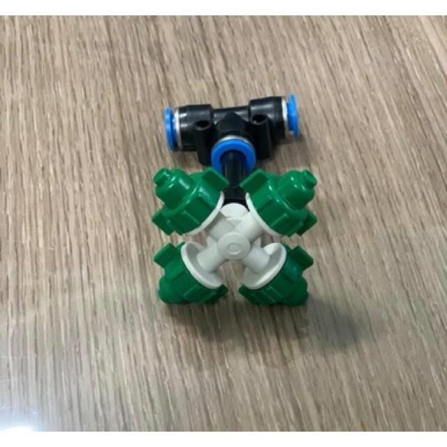 Trọn bộ phun sương tưới lan 4 hướng - kèm bộ hẹn giờ tự động