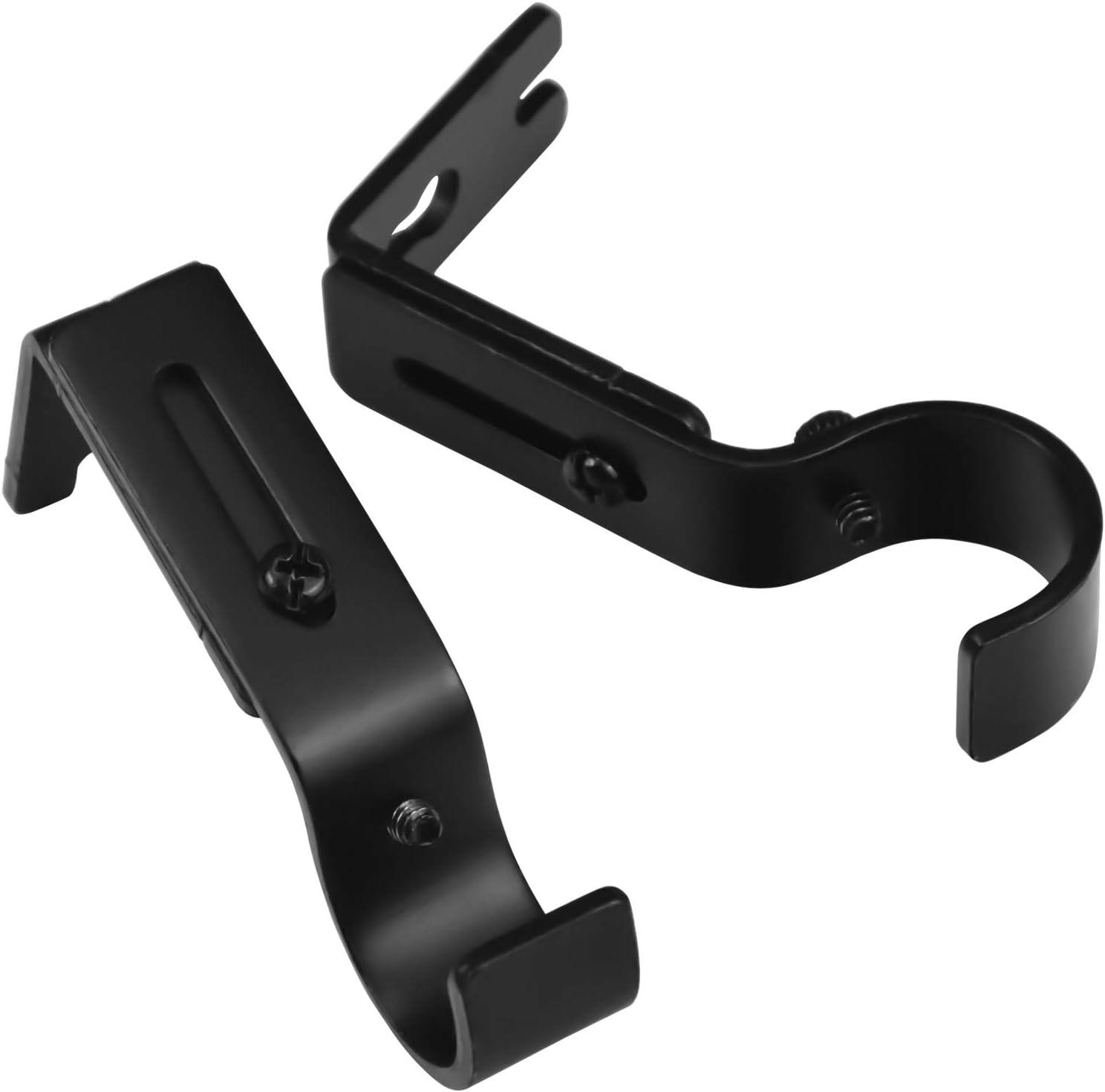 3 Cái Có Thể Điều Chỉnh Treo Tường Thanh Treo Màn Chân Đế Xếp Nếp Cực Thanh Hỗ Trợ Chân Đế Cho Phòng Ngủ Gia Đình Văn Phòng Đen