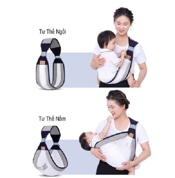 [Hàng Loại 1] Địu Em Bé Dạng Lưới Siêu Gọn Nhẹ (Bé 0-36 tháng, dưới 20kg