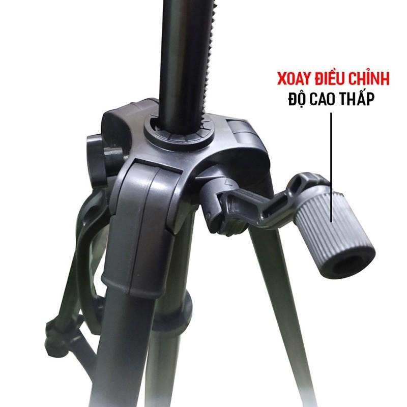 Tripod điện thoại 3366 cao 1.5m tháo lắp dễ dàng tiện dụng