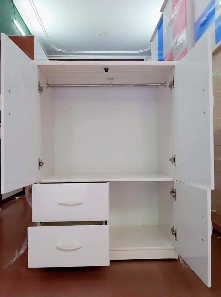 Tủ nhựa đài loan 2 cánh 2 ngăn kéo 1 cánh mở