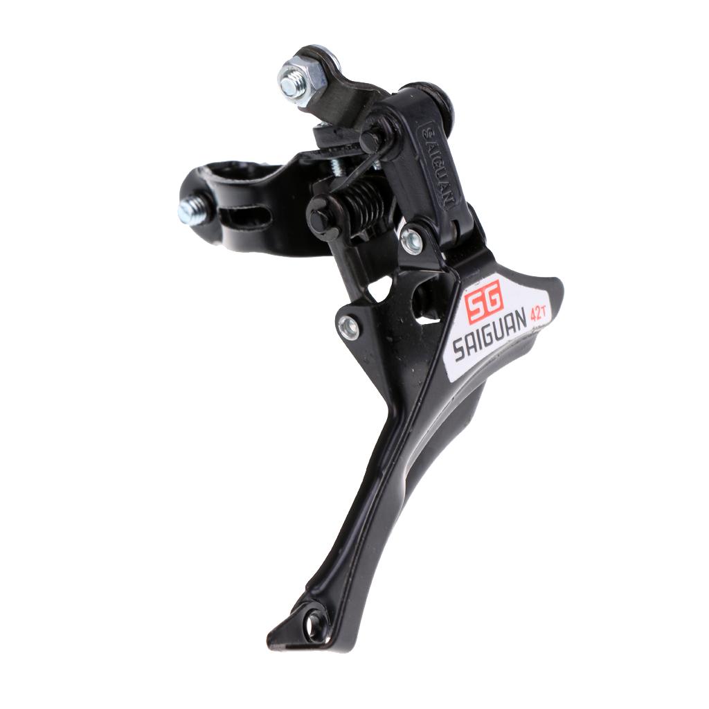 Bicycle Front Derailleur 31.8mm Clamp Bottom/Top Pull Mountain Road Bike MTB Bicycle Parts Black