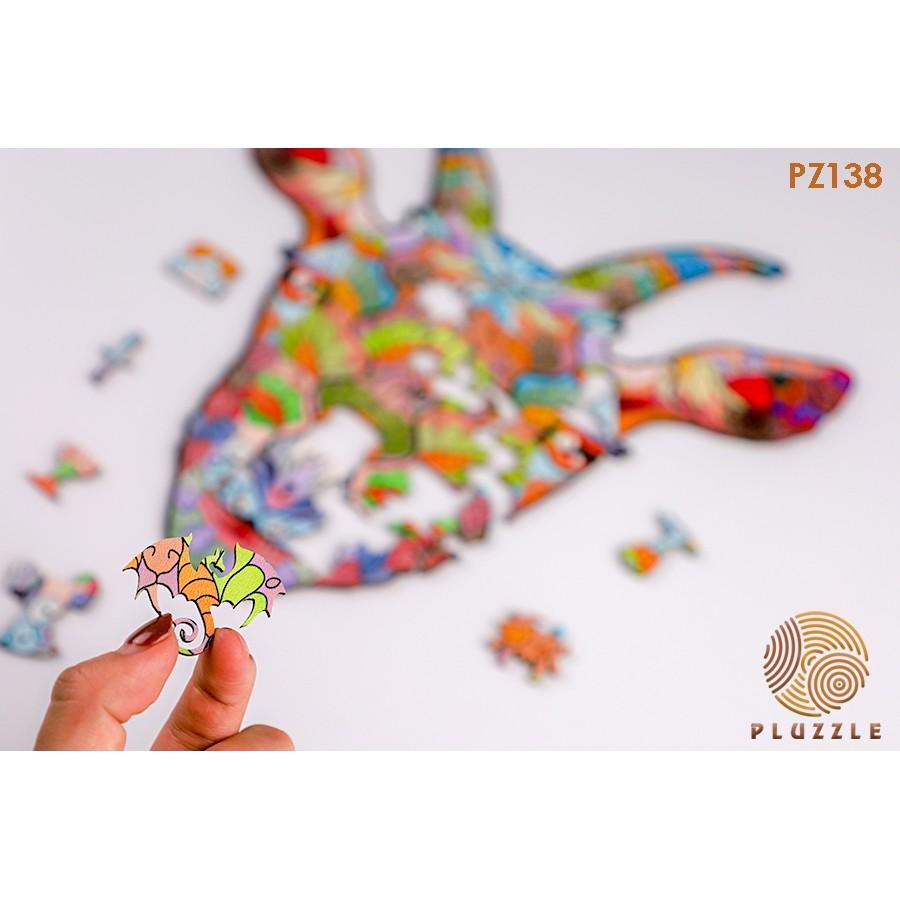 PLUZZLE Bộ xếp hình gỗ thông minh puzzle đồ chơi ghép hình – Mùi – Con Dê – PZ138