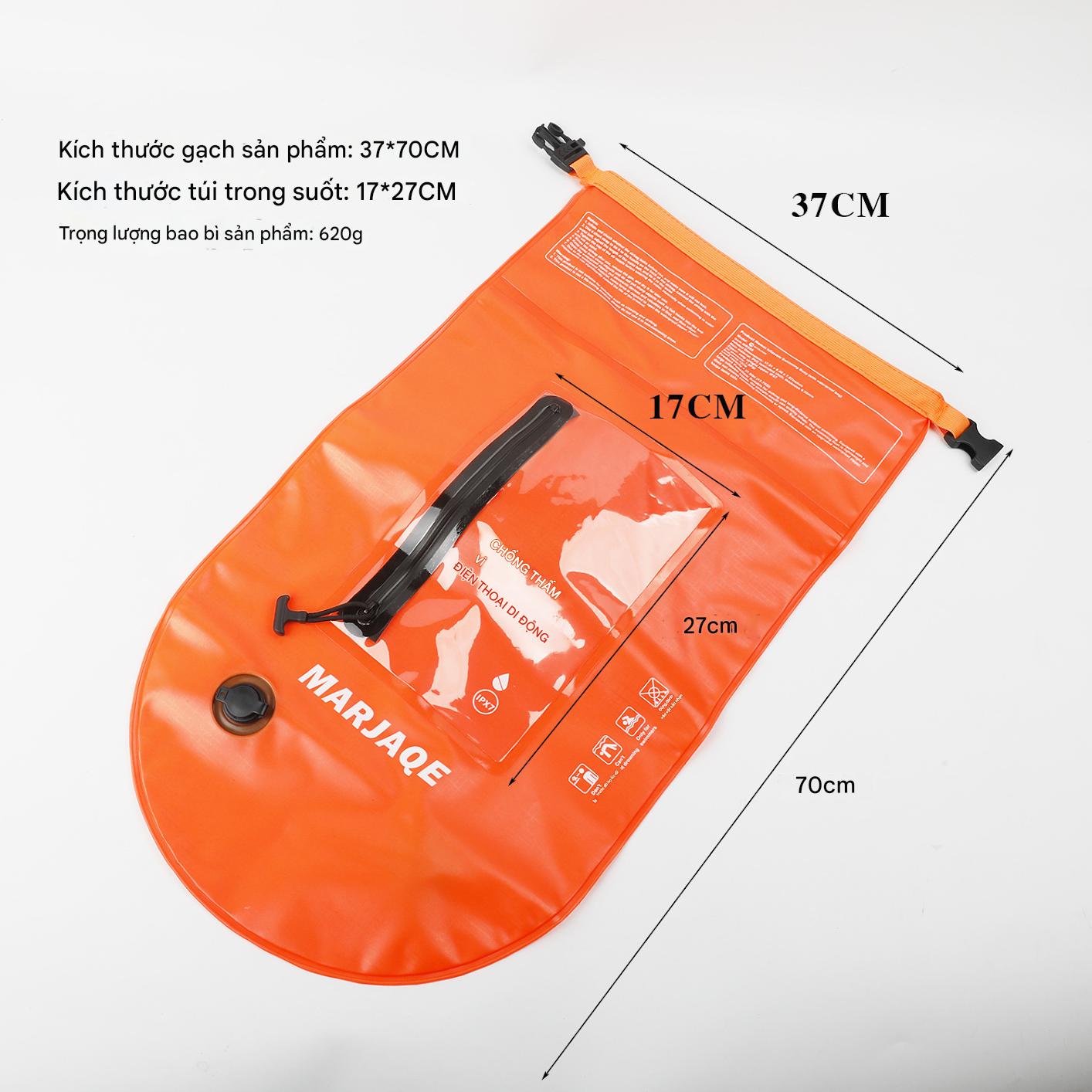 Phao Bơi Kiêm Túi Đựng Đồ Đa Năng MARJAQE MR909 - An Toàn Bơi Lội, Tiện Lợi Mang Đồ