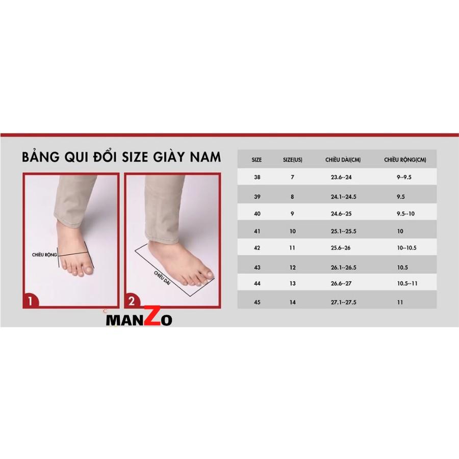 Giày tây nam da bò cao cấp - Giầy da nam dành cho dân công sở - Bảo hành 12 tháng tại Manzo - Lux 102