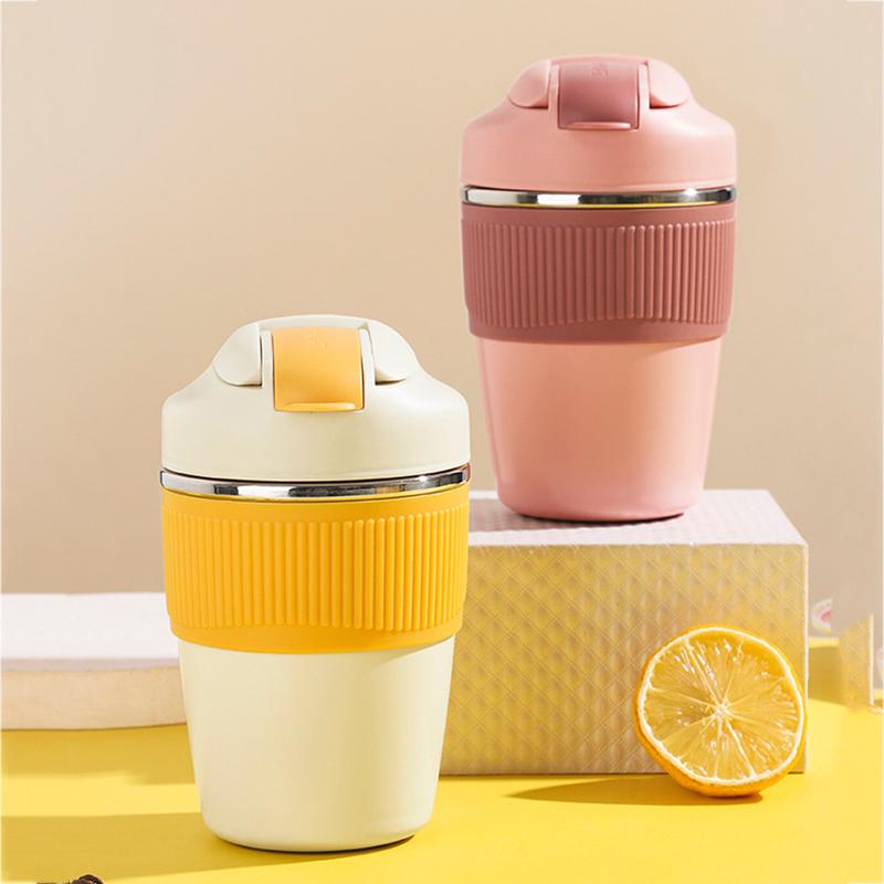 500Ml Di Động Chân Không Giữ Nhiệt Nước Cho Phụ Nữ Trẻ Em Thẳng Uống Cốc Hút Chân Không Thép Không Gỉ Cà Phê