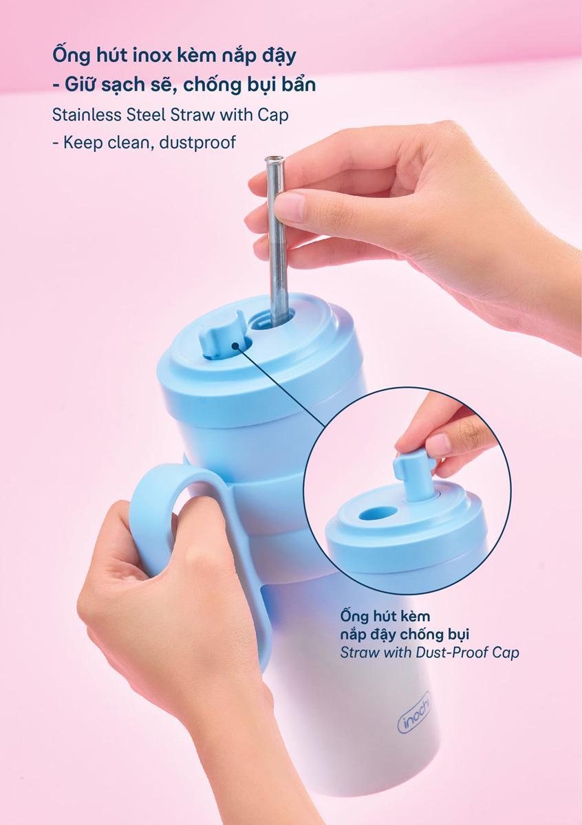 Bình Giữ Nhiệt Fuji Charm 750 ml - Inochi HNK.BFCH.0750 - Màu Xanh, Hồng