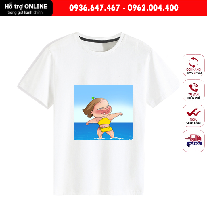 Áo Thun Unisex Nam Nữ Form Đẹp In Hình Quỳnh Aka  - Chất Vải Cotton Đẹp Mịn Mát
