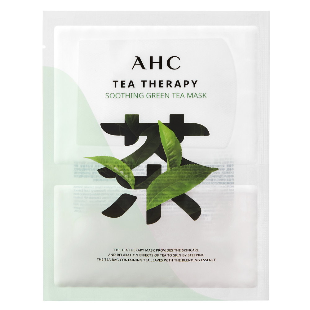 Mặt Nạ Trà Xanh Làm Dịu Da AHC Tea Therapy Soothing Green Tea Mask 1 Miếng
