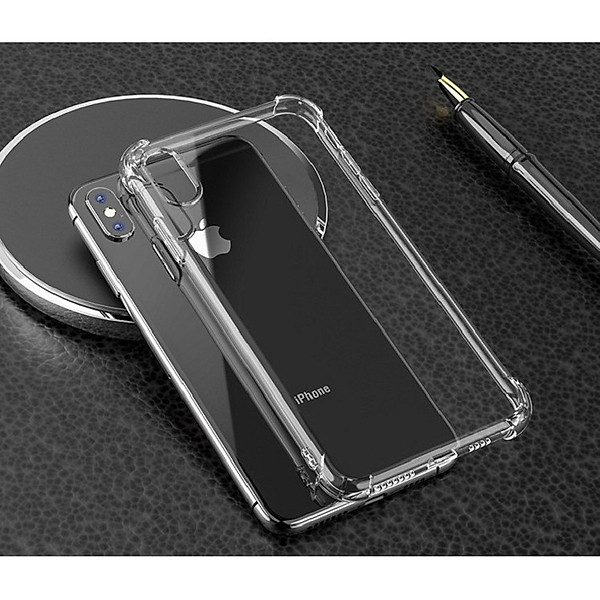 Ốp lưng Silicone dẻo trong chống sốc cho iPhone XS Max