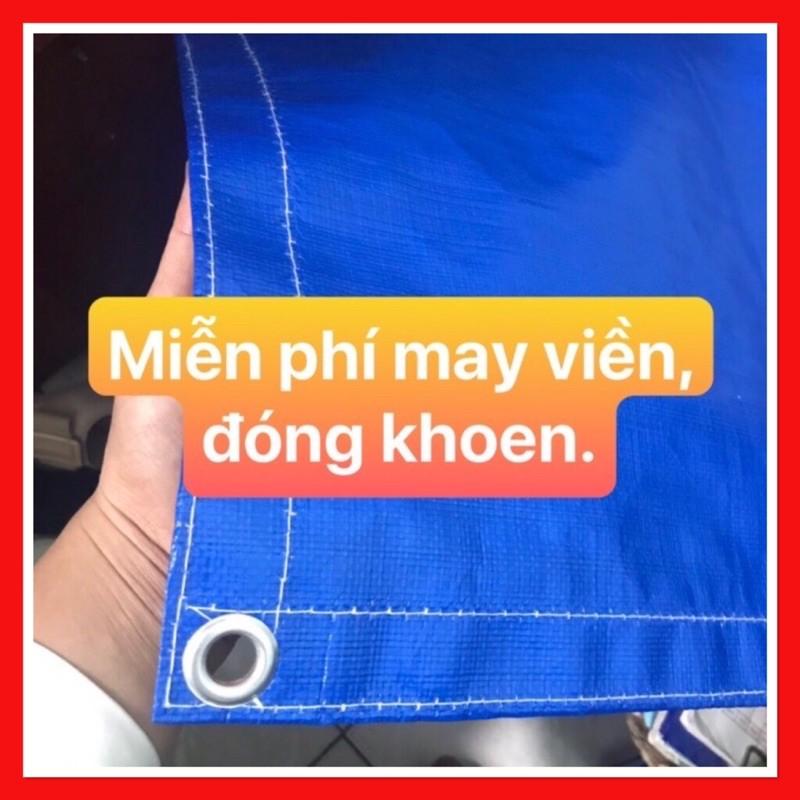 Tấm Bạt Che Nắng, Che Mưa Xanh Cam Hàn Quốc loại 1