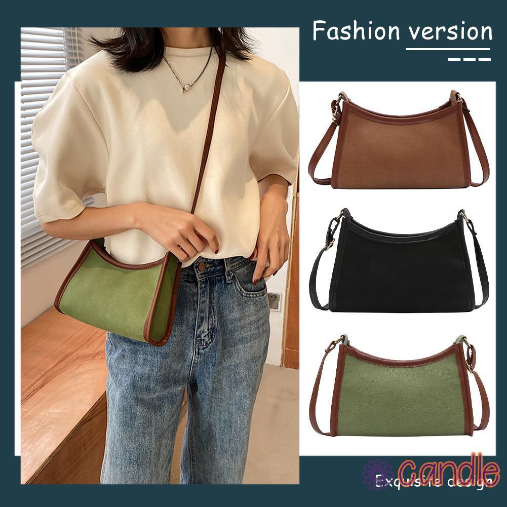 Túi Đeo Chéo Thời Trang Chất Liệu Da Pu Phong Cách Retro