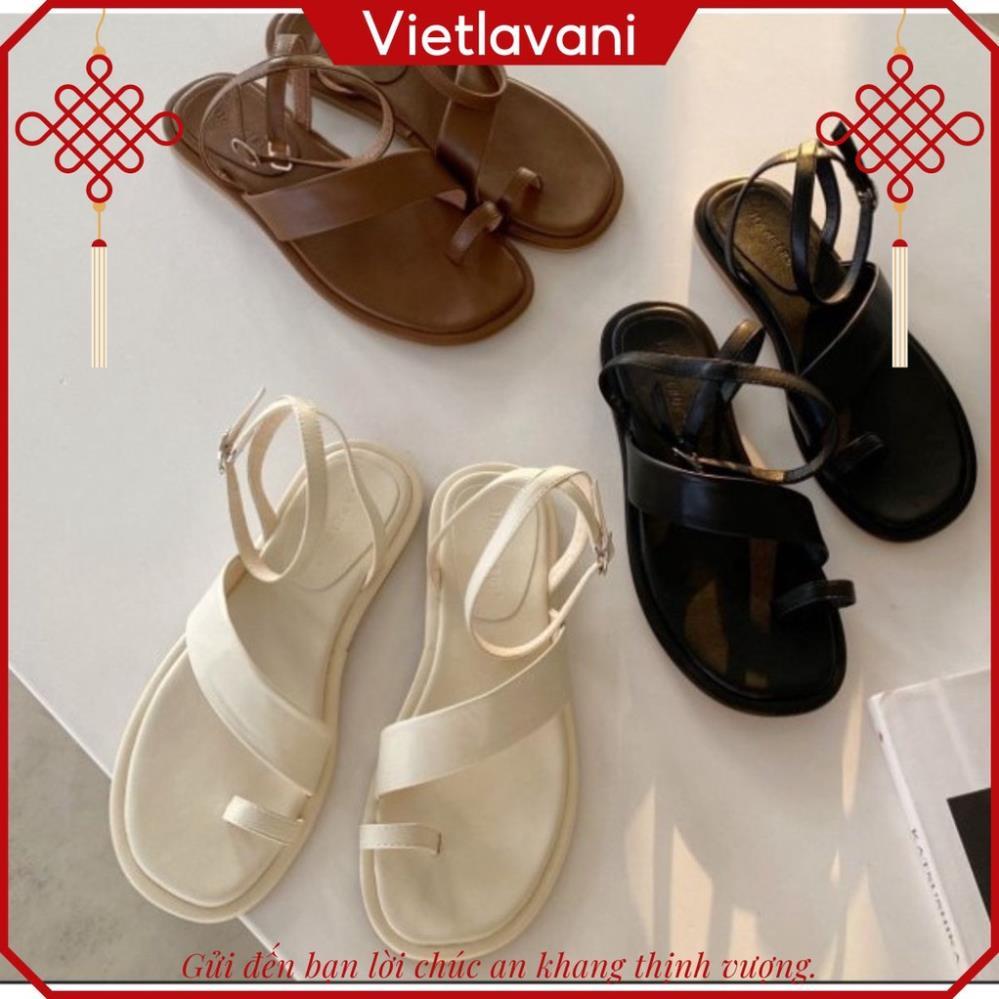 Hot 2023 Giày sandal đế thấp xỏ ngón quai ngang mã S39 trẻ trung, năng động