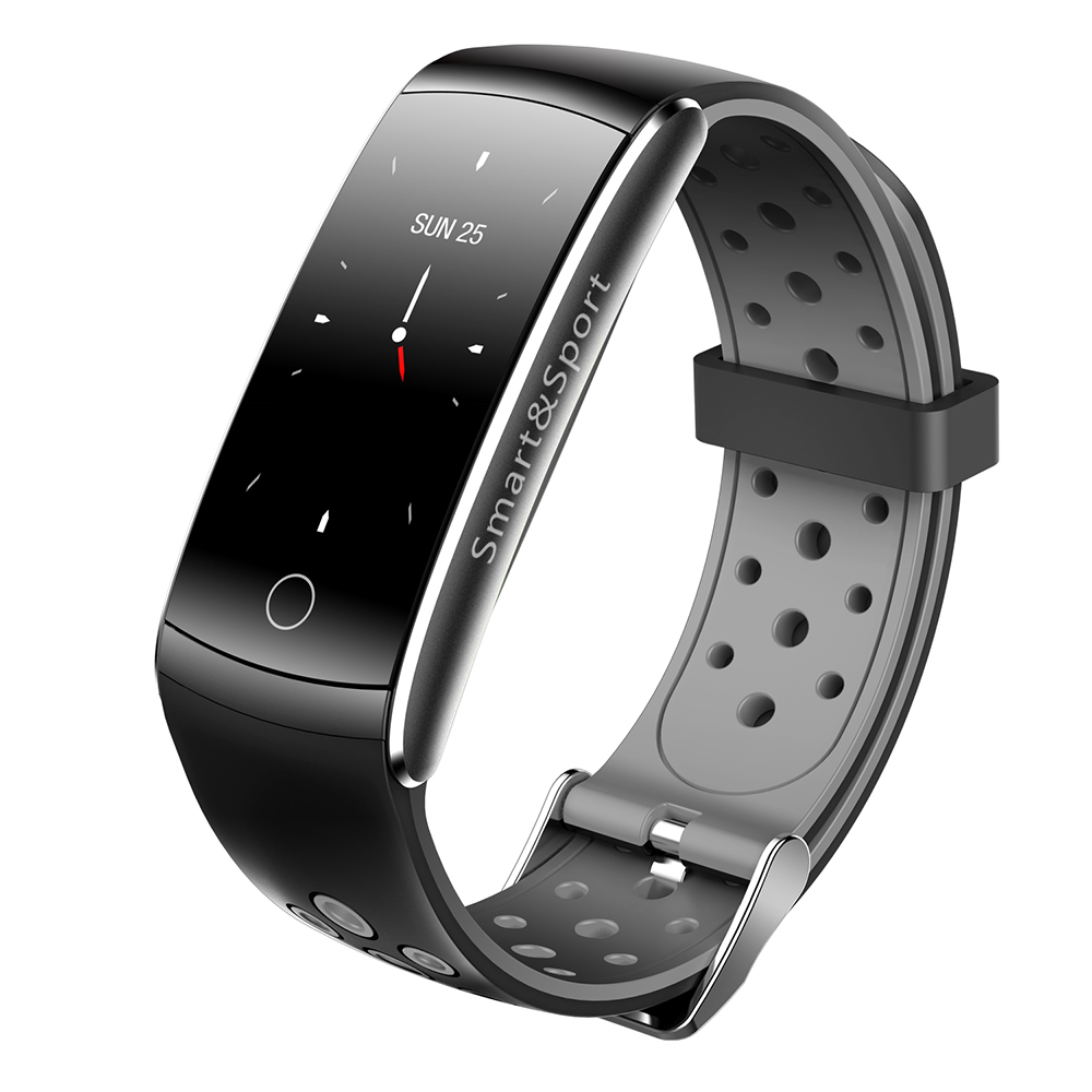 Vòng đeo tay thông minh chống thấm nước dây đeo silicon chống nước chống bụi theo dõi sức khỏe màng hình hiển thị 3D