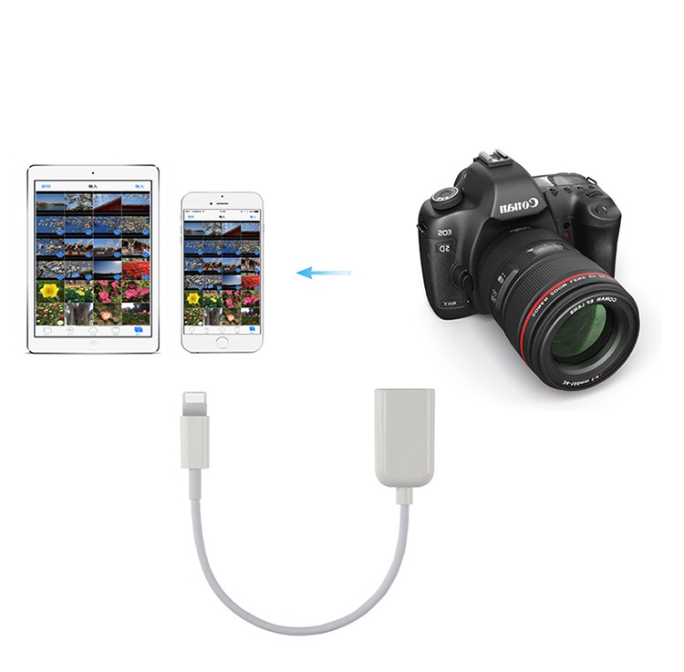 Cáp OTG dành cho iPhone, iPad cổng Lightning AZONE