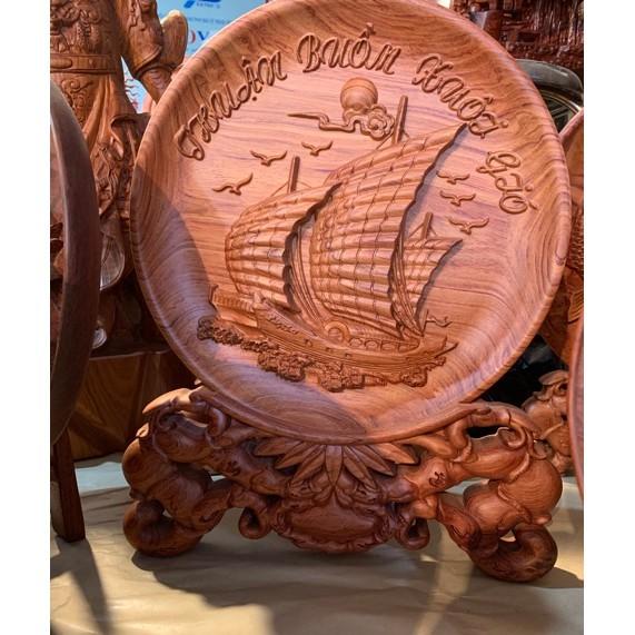 Đĩa gỗ hương trạm 25 cm 30cm 40cm