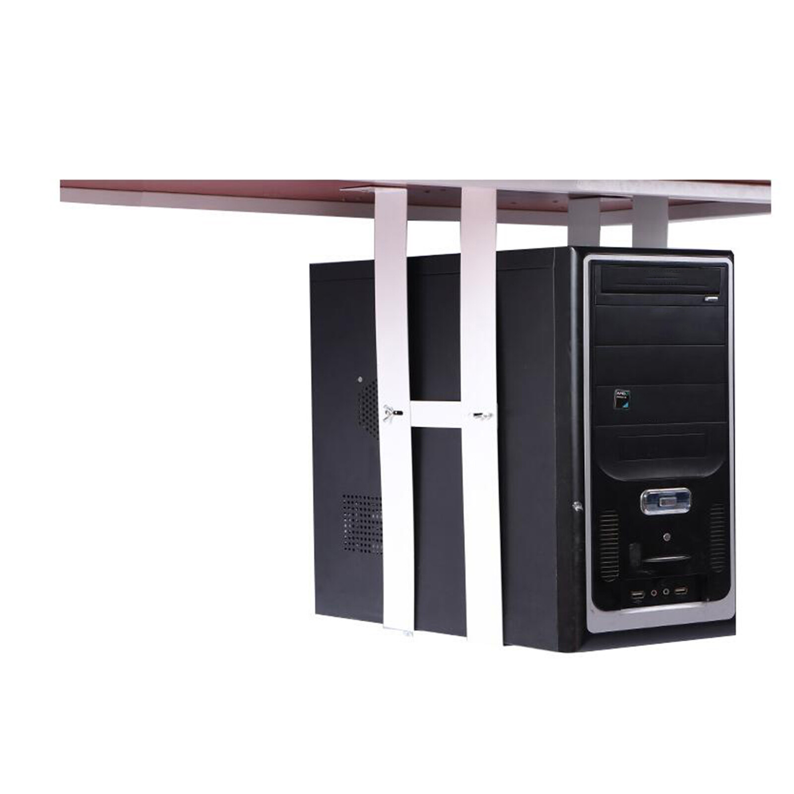 Giá treo máy vi tính dưới bàn Lơ Lửng CarbonSteel Economy black