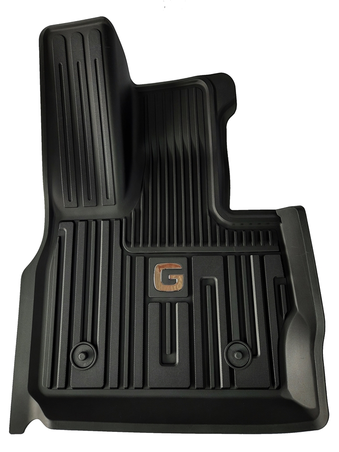 Thảm lót sàn xe ô tô dành cho Mercedes G Nhãn hiệu Macsim 3W chất liệu nhựa TPE đúc khuôn cao cấp - màu đen