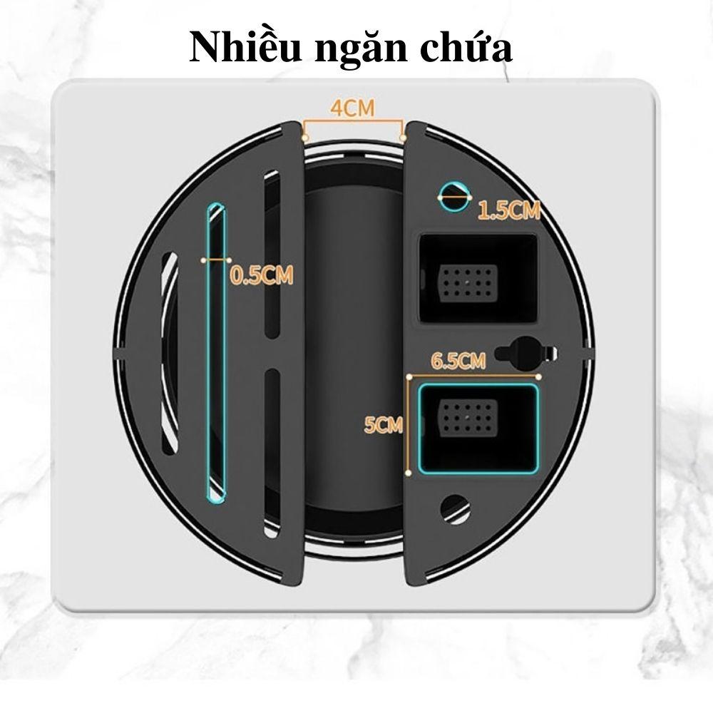 Kệ cài dao thớt đa năng xoay 360 độ để bàn giá cắm dao kéo ống đũa đa năng thông minh để bàn nhà bếp 2750 EDHOME