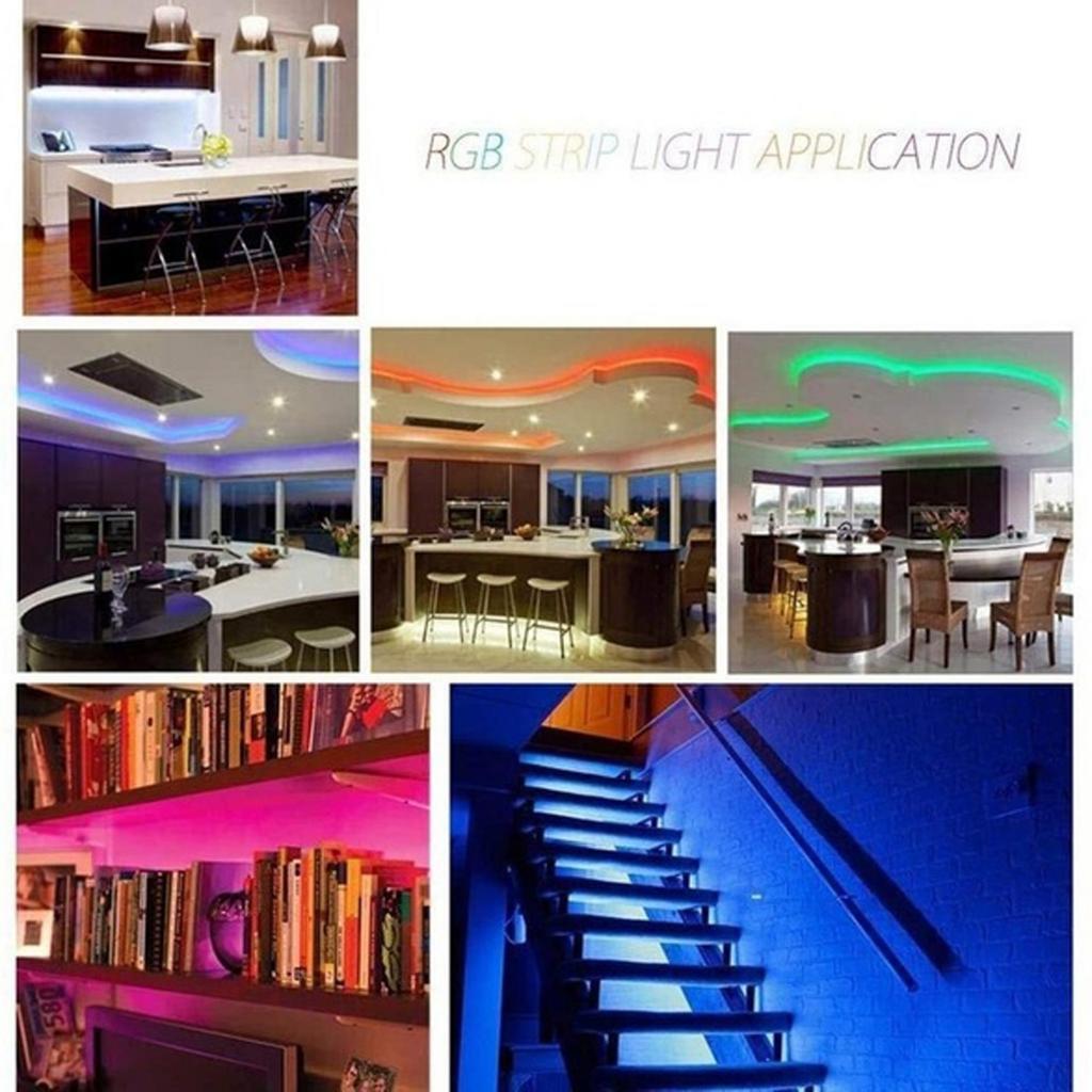 LED Strips Lights Waterproof RGB Dimmer Colour Changing w/Remote Control