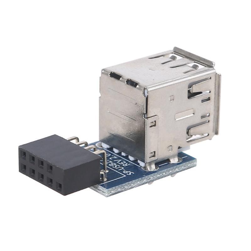 Bo mạch chủ chuyển đổi PC USB 2.0 Female sang 2 Port A Female