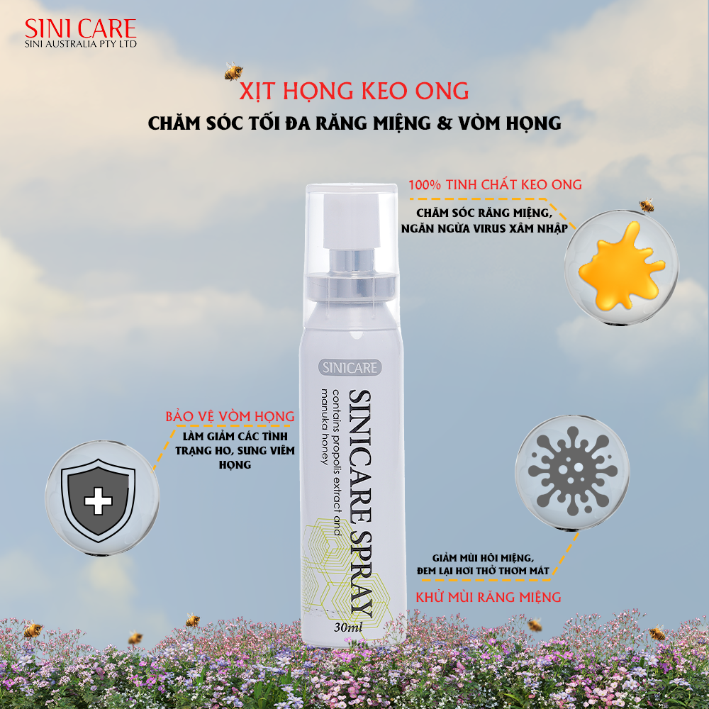 Xịt keo ong Sinicare Propolis Spray 30ml