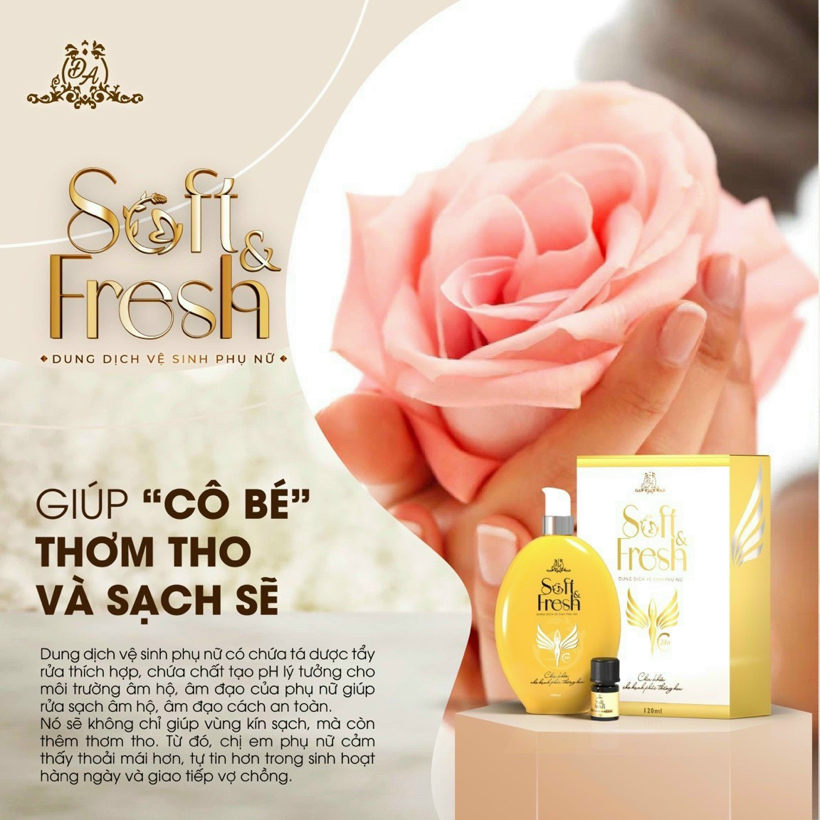 Dung Dịch Vệ Sinh Đông Anh Chính Hãng 120ml Tặng Nước Hoa Vùng Kín